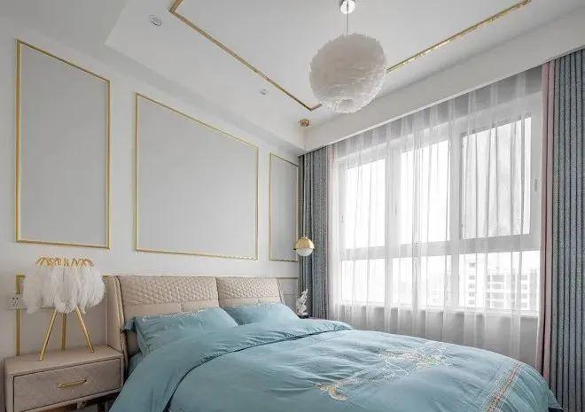搭配|轻奢雅致的美式风卧室,让你的小户型显得更加温馨大气