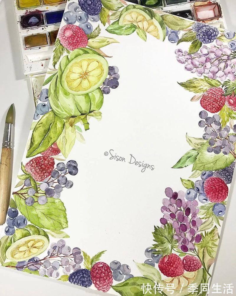 笔尖&美爆！70张超简单小清新的水彩手账，你想要的都在这里！收藏这篇就够了！