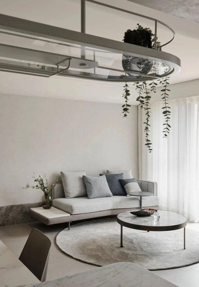 书房|116㎡现代三居室,拆掉次卧,半隔断电视墙隔出一个大书房