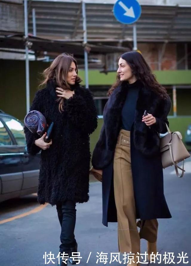 外套|外套穿搭经典的黑色外套,秋冬怎么穿才能气质不沉闷!