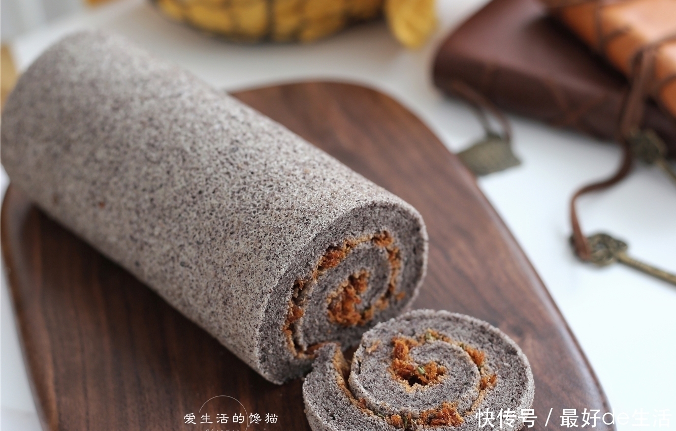 香甜|任卷不开裂的蛋糕卷做法，香甜柔软零添加，1分钟学会想吃不用买