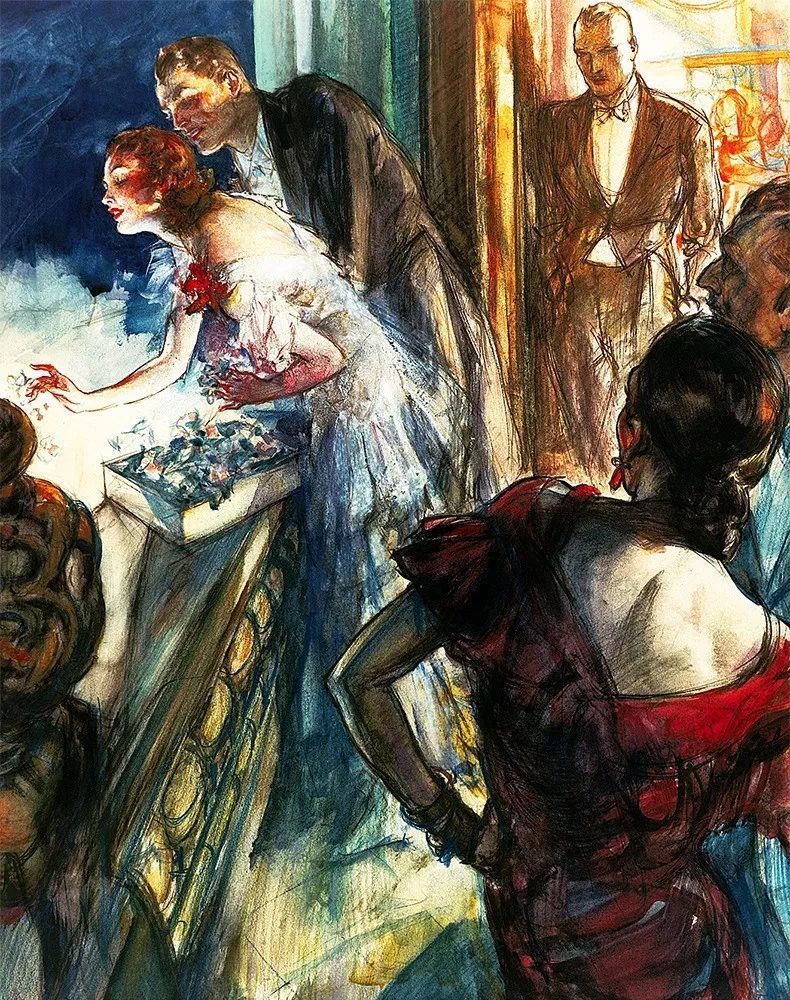 上流社会@美国最伟大的插画家,记录了上流社会的男男女女纸醉金迷的情景