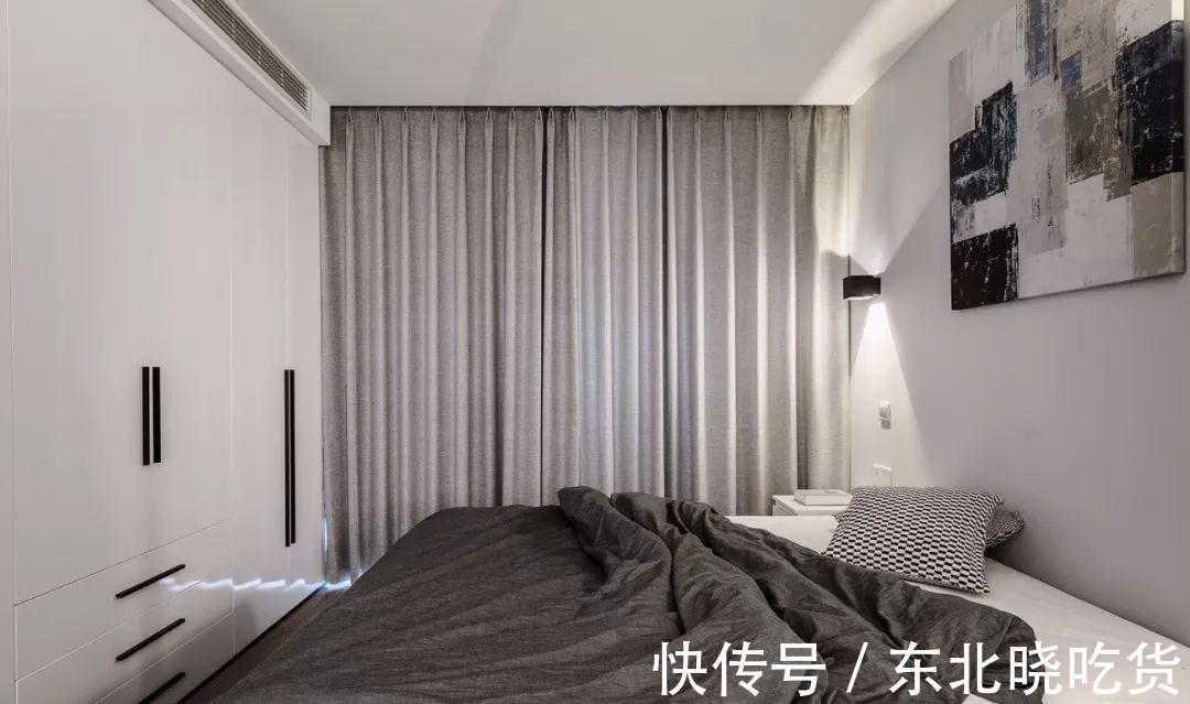 卫生间|50㎡长条形单身公寓,简简单单的装修,小户型也能温馨又幸福!