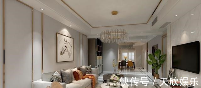 大理石|156平现代轻奢风之家，全屋设计的时尚漂亮，太喜欢了！