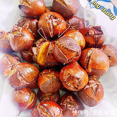 好吃的烤箱烤板栗是这样做的，营养美味，看一遍就会