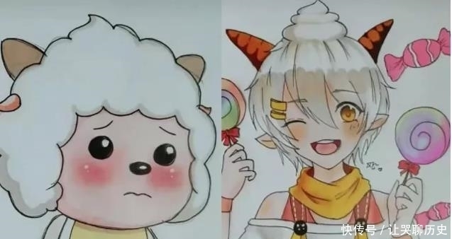 羊村|喜羊羊:羊村羊羊们网恋奔现,懒羊羊是小奶羊,看到喜羊羊是心动啊!