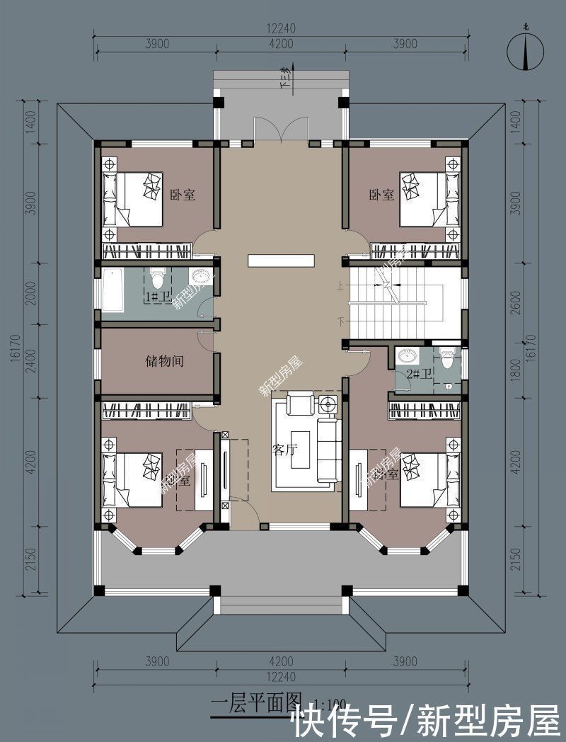 高度|农村盖房高度不能超10米,这样建邻居都点赞,第6套只需20万