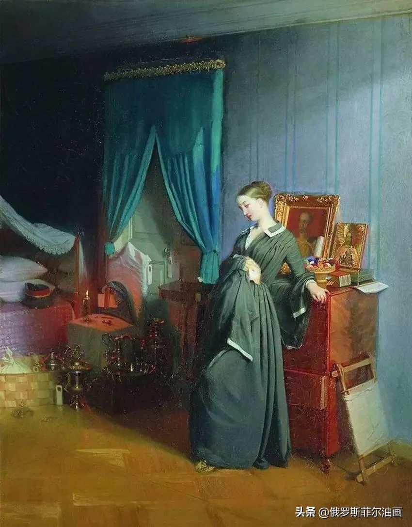 贵族的早餐$19世纪俄罗斯批判现实主义画家费多托夫,他的油画作品令人深思