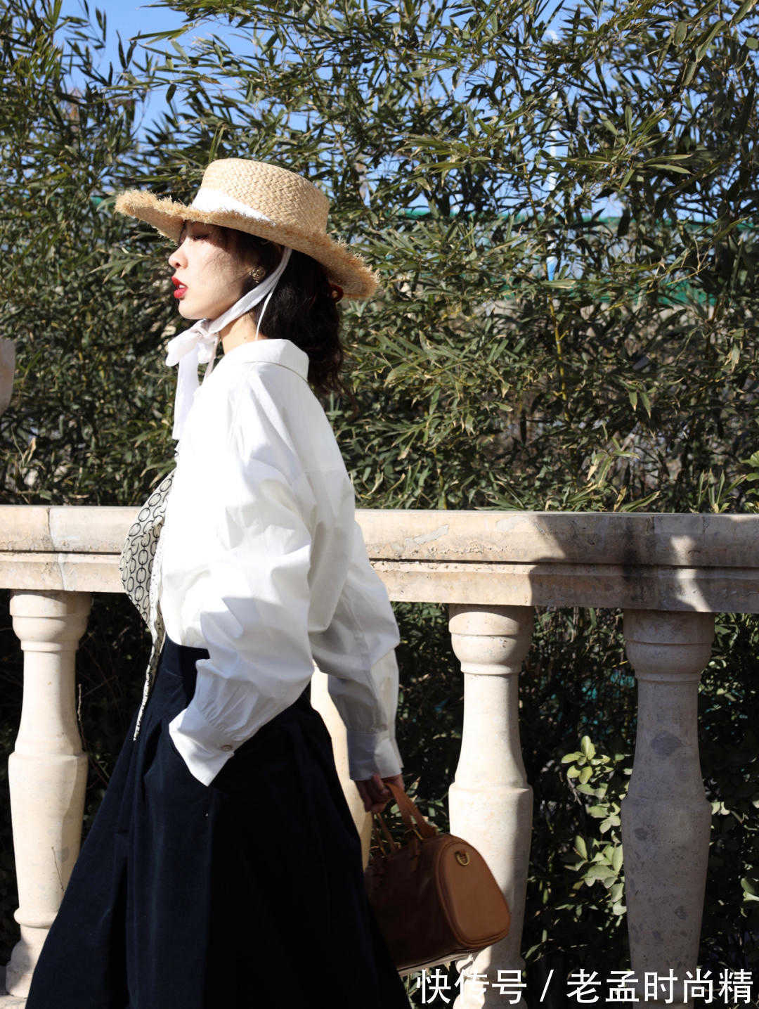 半身裙|会穿衬衫也很迷人,看这样穿多美,小细节打造气质美丽又大方