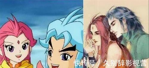 蓝兔|动漫中六对情侣长大后的样子,哪吒小龙女壁咚,柯南小兰太甜蜜