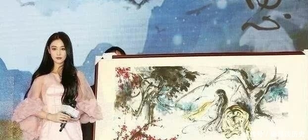 山水画|张馨予真的是一位画家,山水画已惊艳众人,这幅画更强悍!