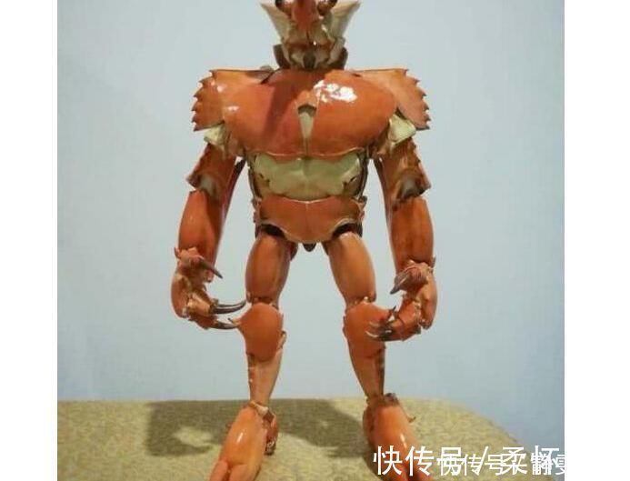 异形|万物皆可手办,知了做出异形的感觉,小龙虾壳变身恶魔龙