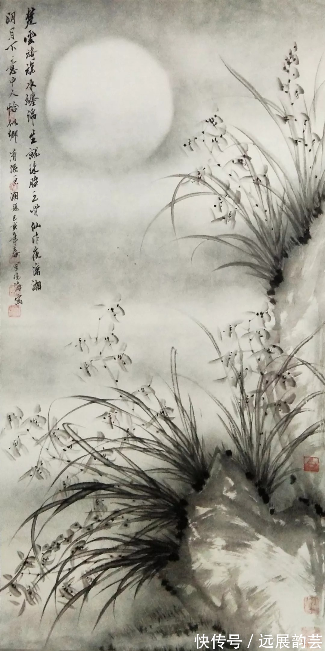 兰花#当代兰花才子——实力画家金晓海作品欣赏