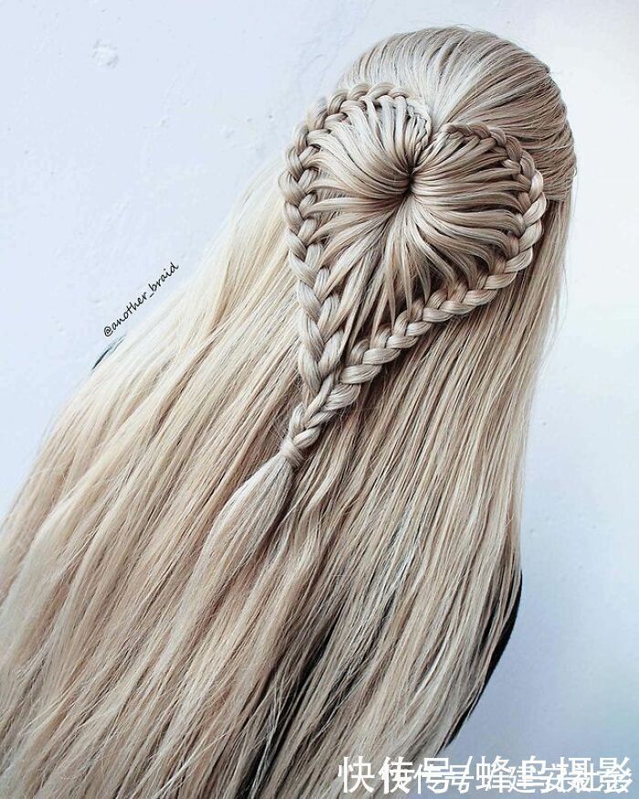 发型 65张编发照片,这哪是编头发分明是画画,图3这发型一次要半天