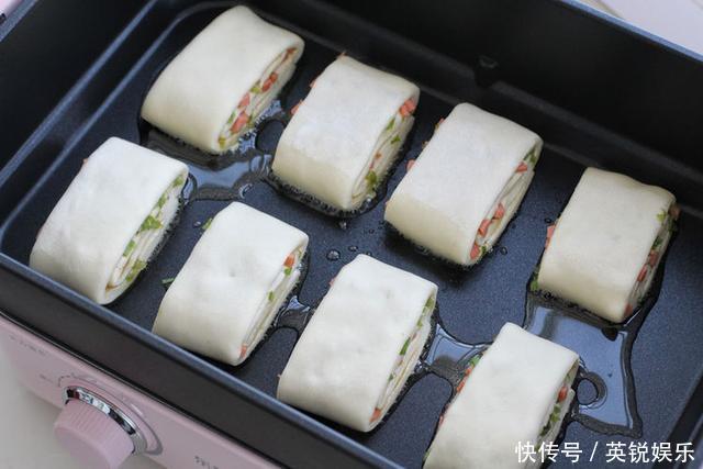 比馒头还好吃的切面饼,葱花火腿饼,不用发面省时省力