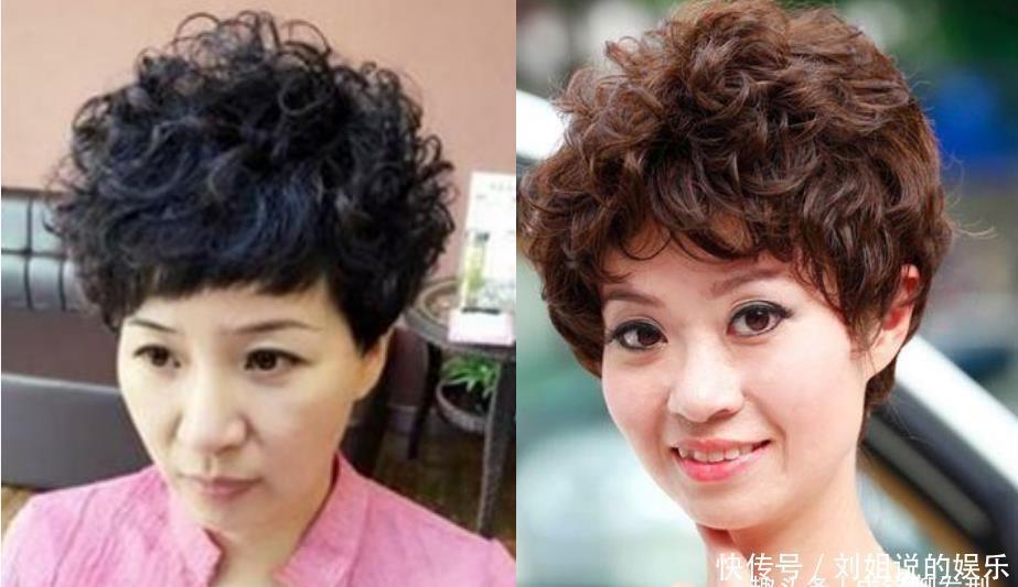 发质|为什么女人老了都喜欢剪短发烫卷发?短发好打理显发量,也更减龄