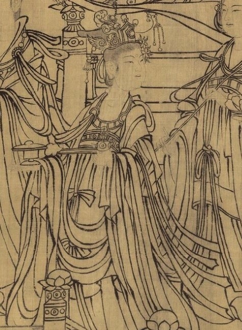 朝元仙仗图#满墙风动的众神,白描人物画范本——武宗元《朝元仙仗图》