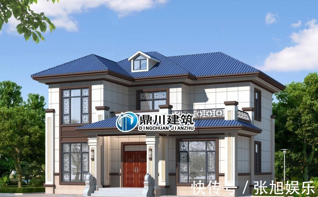 占地面积|5款新中式二层农村别墅,低调大气,中式传统美永不过时