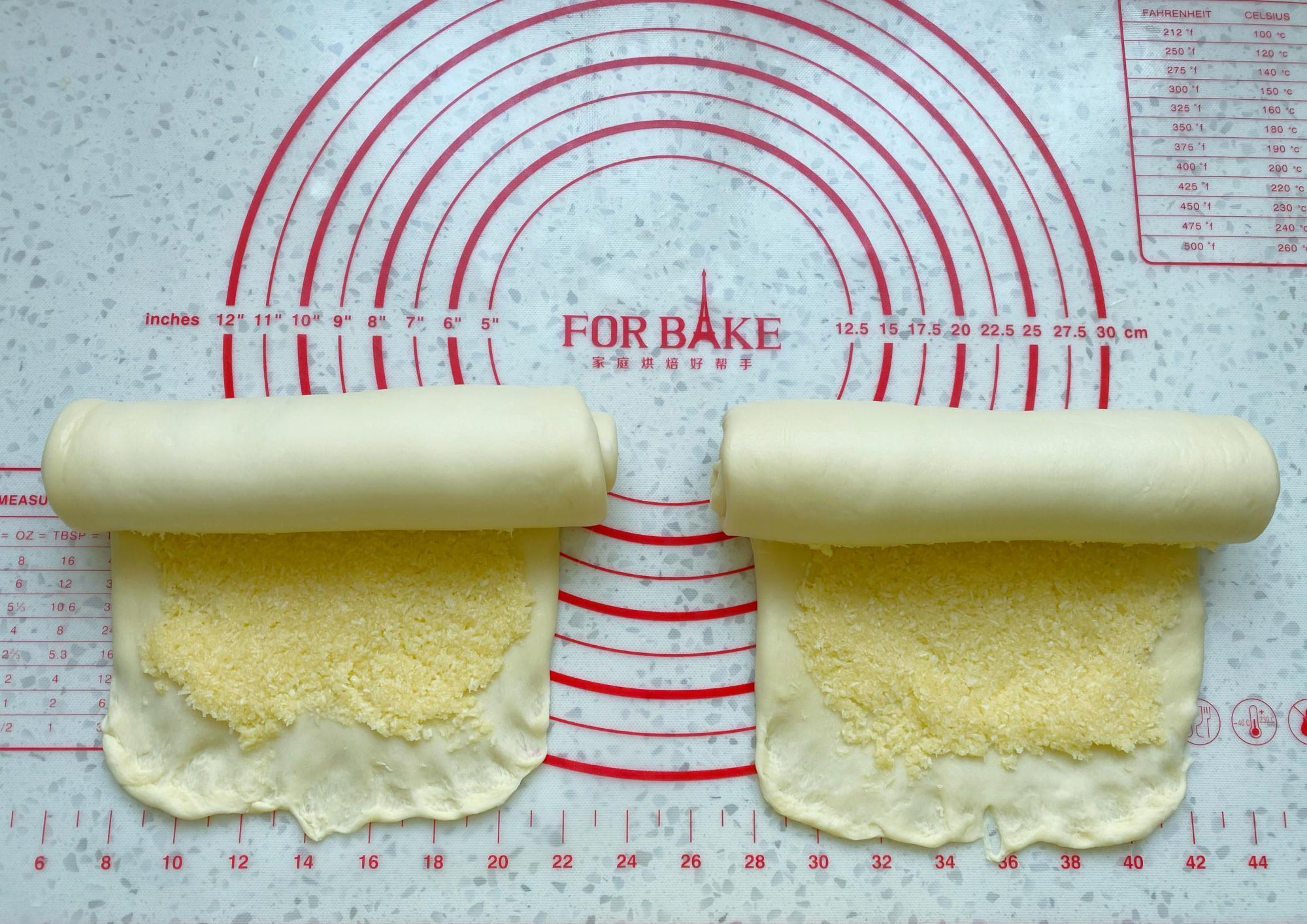 金黄香酥，柔软细腻又拉丝，1次发酵手撕椰蓉吐司，学会了不用买