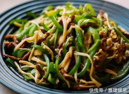 家常菜剁椒粉丝蒸虾、糖醋鲤鱼、金针菇青椒肉丝