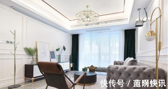 轻奢|115㎡美式轻奢住宅,沉稳华丽大气,还有这么大的衣帽间!