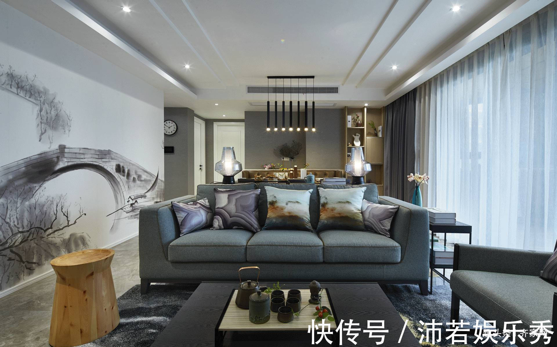 中式|150平现代中式,古朴典雅,反映民族文化,体现中国传统神韵!
