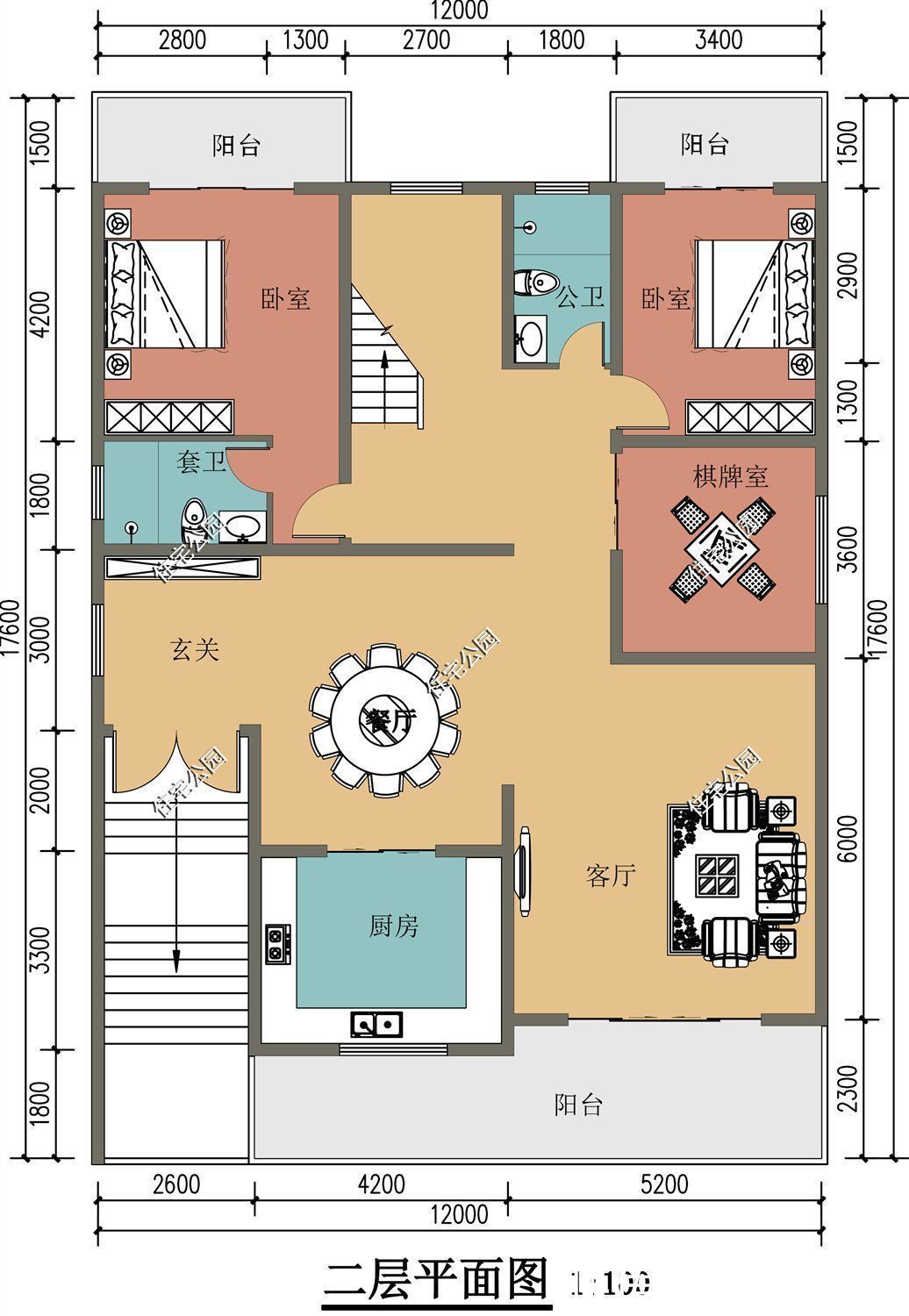 商铺|宅地临街一定要盖商铺，开店当老板就是爽，12×16米商铺户型分享