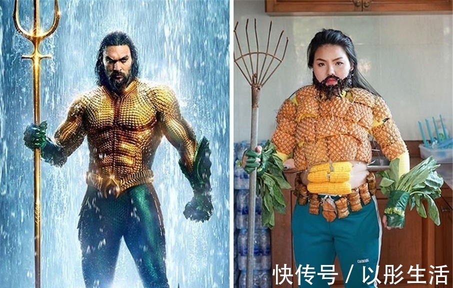 cospl咸鱼当剑，虾片做礼服，泰国吃货妹纸cosplay“很好吃”