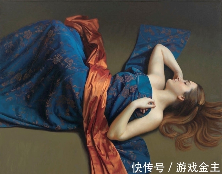 显微镜!威尔逊笔下娇柔性感的睡美人——比照片还逼真超写实油画