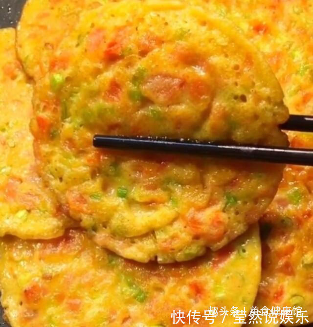 十分钟就能做好的营养早餐饼,省时快速,健康又美味,孩子爱吃