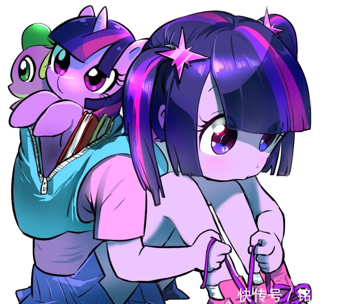 黛西|小马宝莉，角色们拟人后的样子，柔柔成为可爱萝莉，宇宙惊呆众人