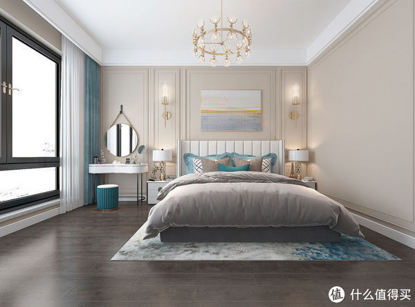 轻奢|闺蜜的130平米新家，装现代轻奢风格，单一个沙发墙就把我迷住了