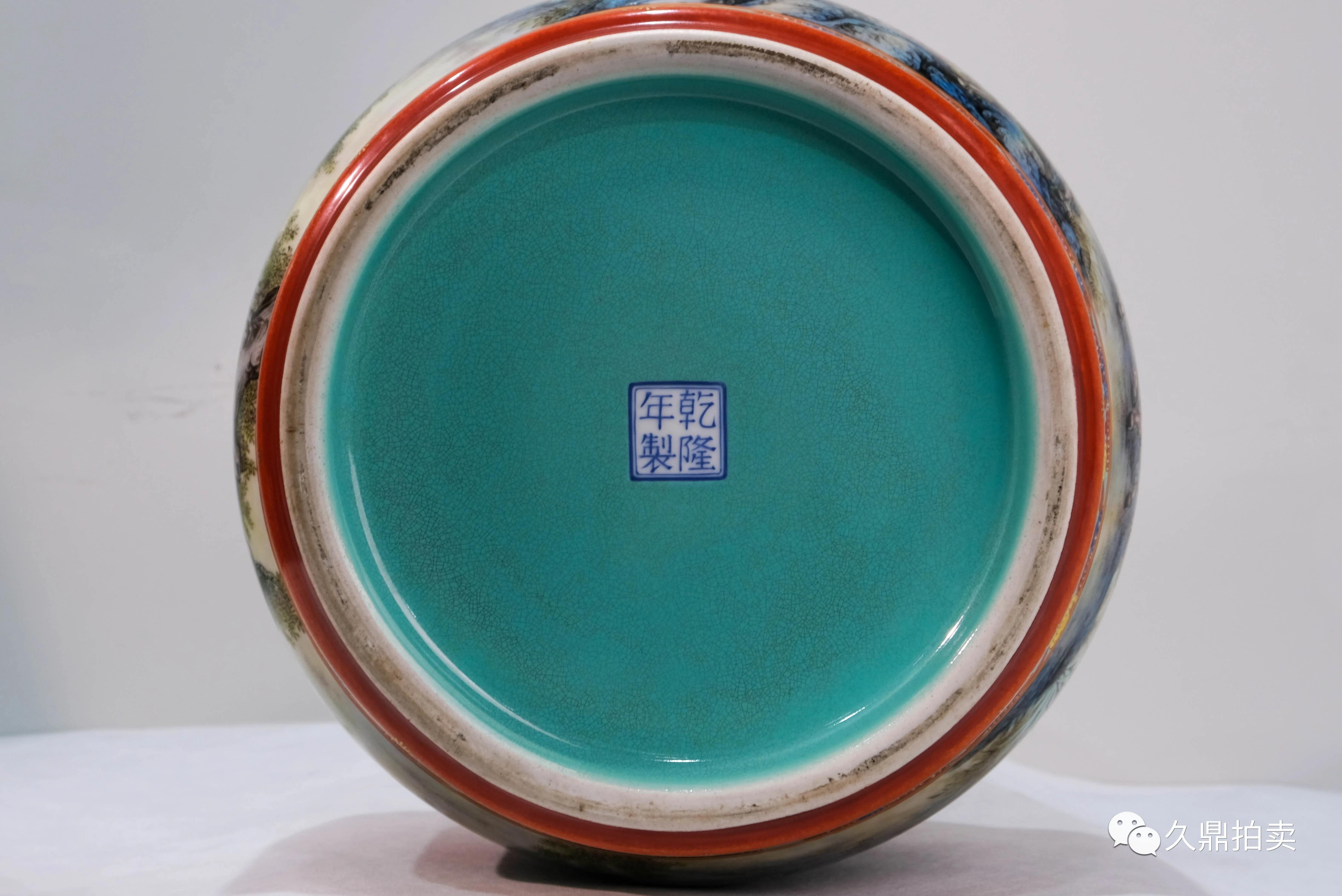 纹饰#【精品赏析】清乾隆 洋彩骏马图蒜口双耳樽