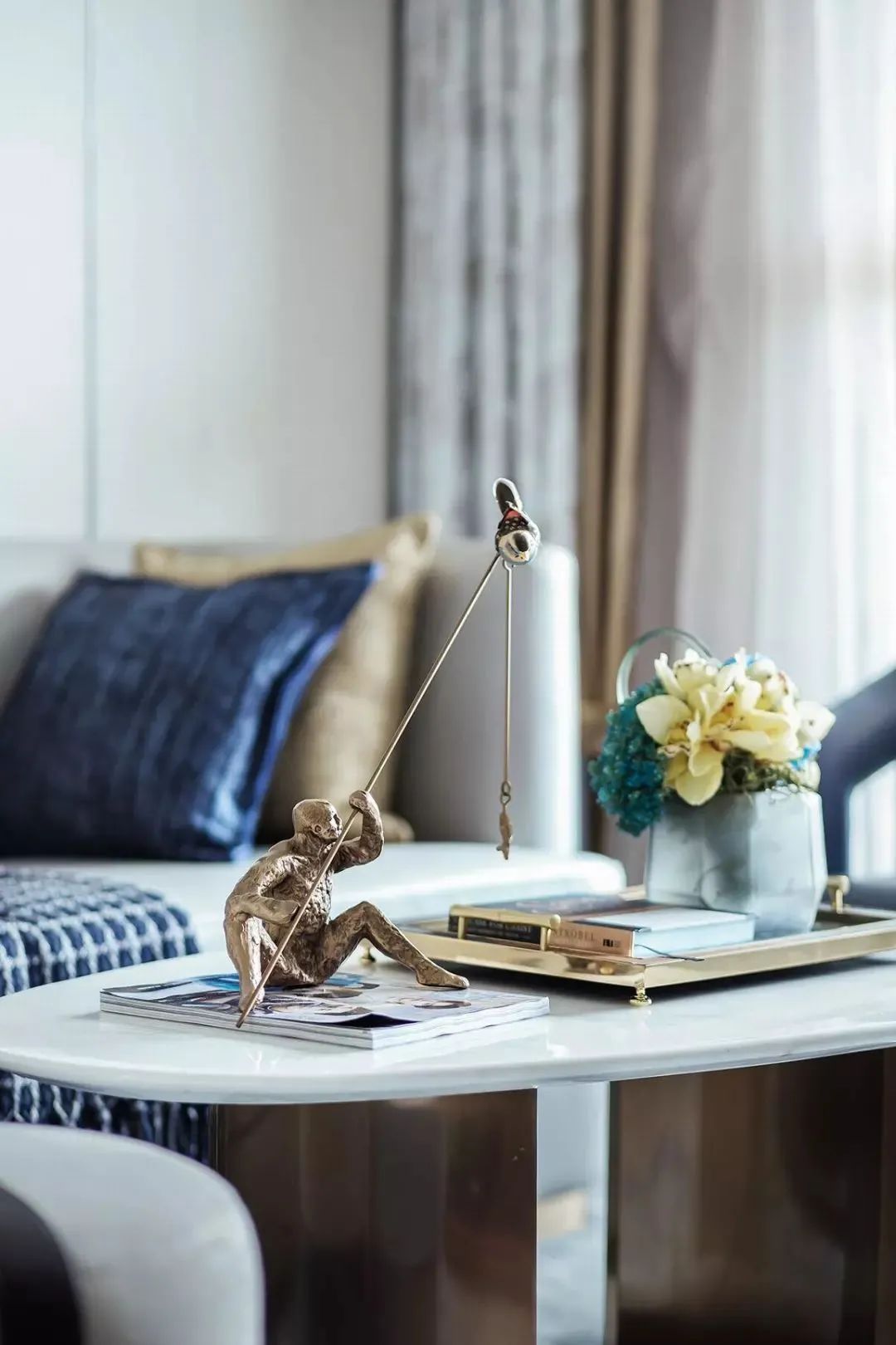 三居室新中式美居，轻奢儒雅的华丽气质|黄石装修 | 三居室