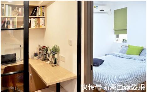 书房|58㎡小森林系日式风，巧妙到爆的细节设计，设计师太会了！