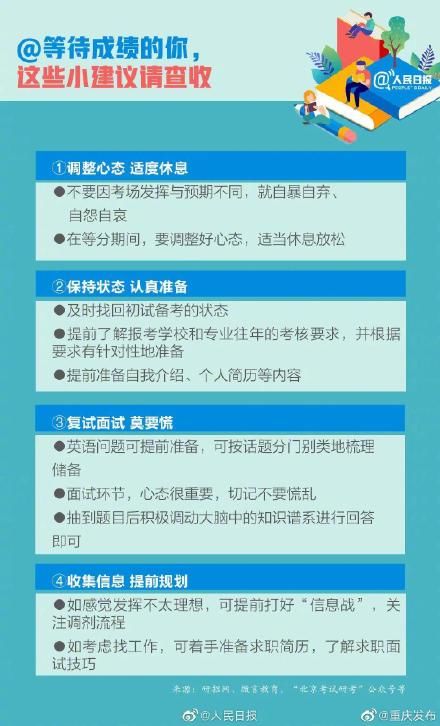 重庆2021年全国硕士研究生招生考试初试成绩今日可查！