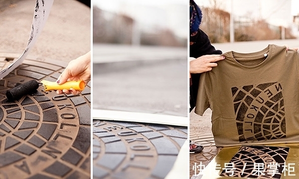 瞬间|女孩将T恤贴在井盖上,大家没懂!直到衣服拿起瞬间,都抢着买!