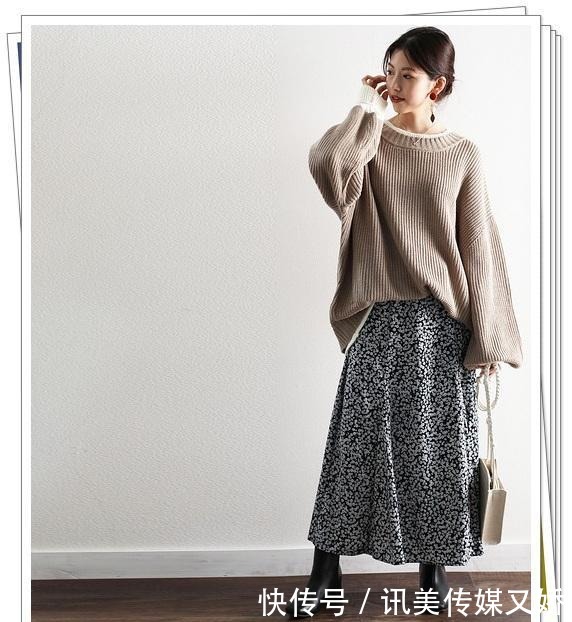 示例|厚实的针织衫怎么搭?15种秋冬穿搭示例,给你温暖可爱的休闲感