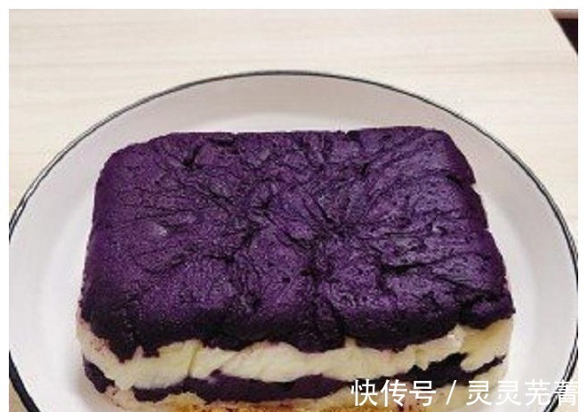 紫薯泥|出门买蛋糕费时又费心,简单几步就能在家做,不仅自由还干净卫生!