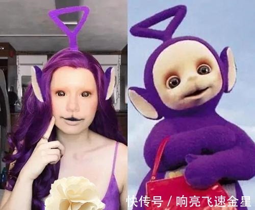 派大星|简单Cos,效果不及泰国小哥却能够给好评,天线宝宝成亮点