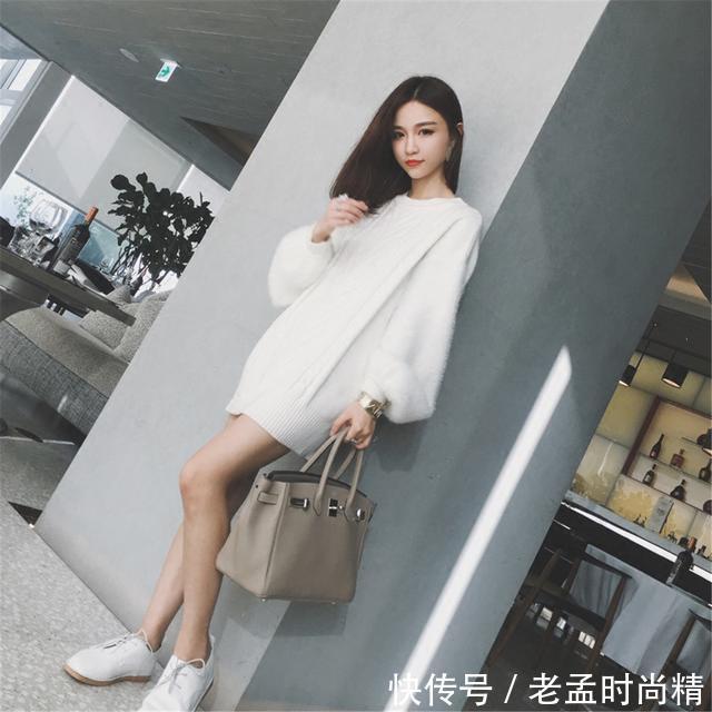 慵懒 今年流行温暖的貂绒毛衣,冬天穿出优雅的名媛气质