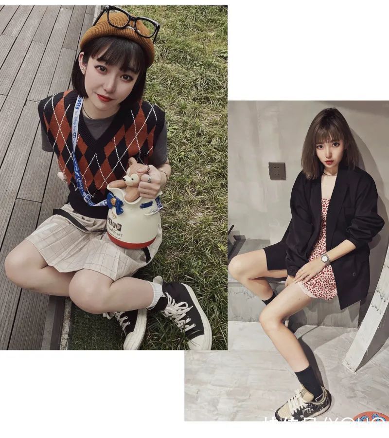 秋冬 抹胸、吊带、丝袜等于流量密码?这位球鞋女孩打破常规展示不一样的秋冬穿搭