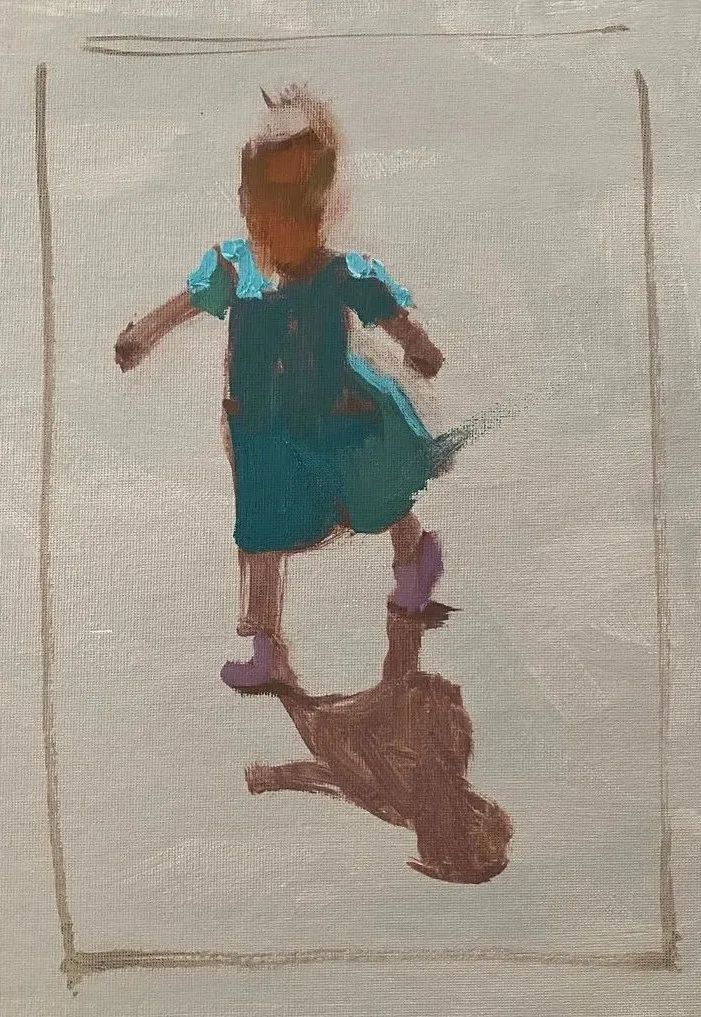 概括的笔触,光影和色彩具佳!