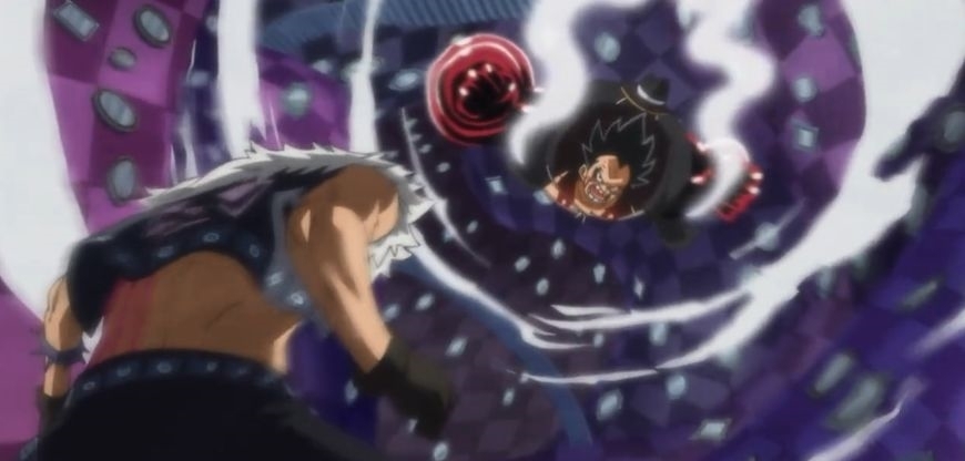 一拳天|海贼王:路飞爆发反击,卡二被重拳打飞!这个细节你注意到了吗?