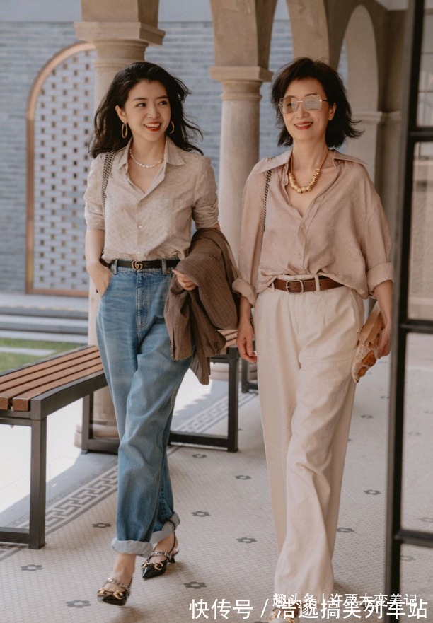 高级感 穿阔腿裤该怎么搭上衣?看三木妈亲身示范,优雅减龄超洋气