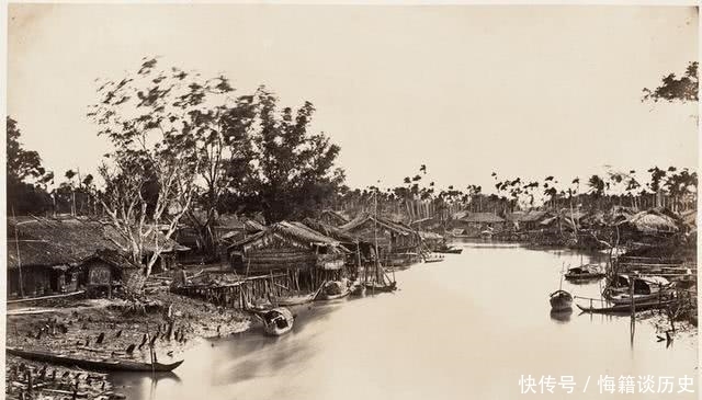 西贡|1866年越南胡志明市景象：到处中国人的建筑，刚被法国殖民者侵占