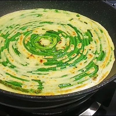 豇豆盘|豇豆鸡蛋饼