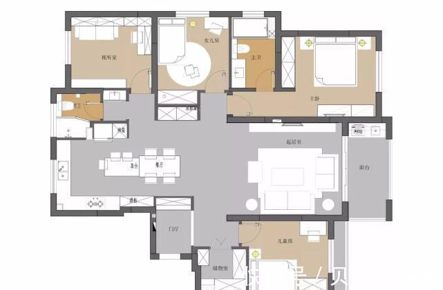 现代风|148平现代四居室方寸之间的拿捏,将生活情调融于空间