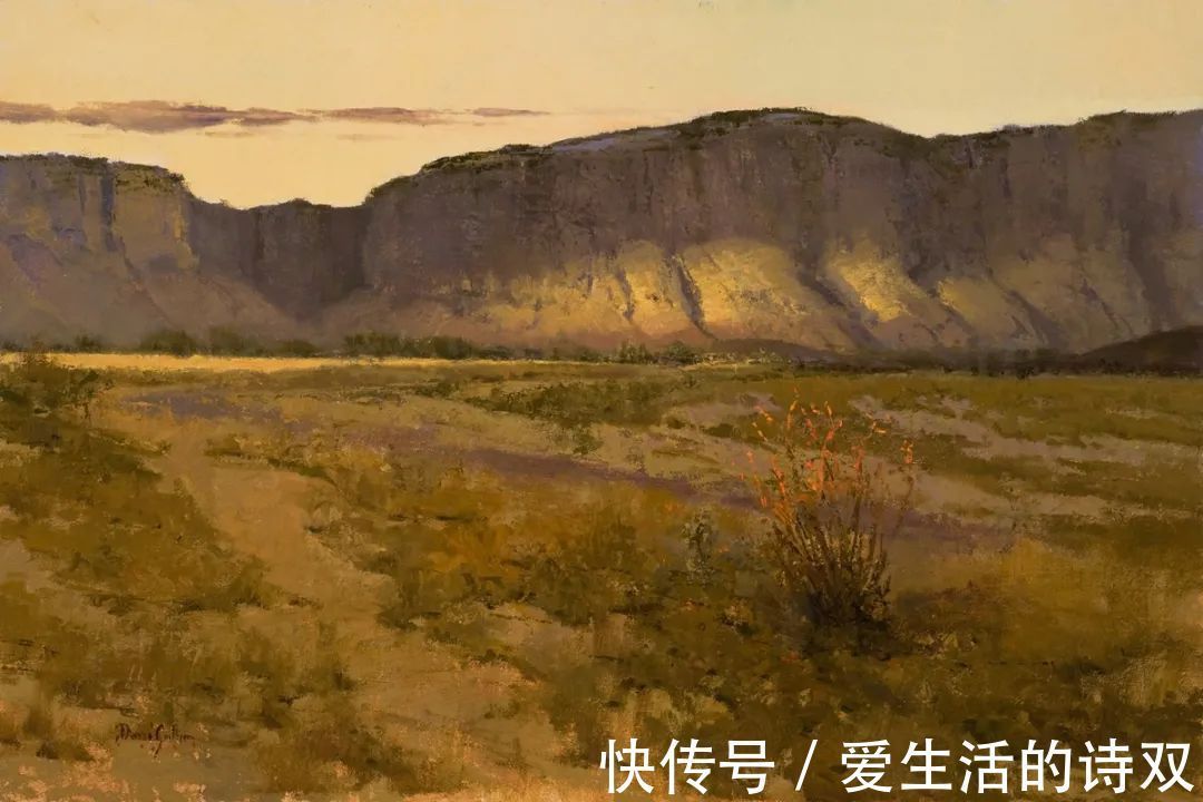 卢伯克$大卫·格里芬的风景油画高清图,放大看,更迷人