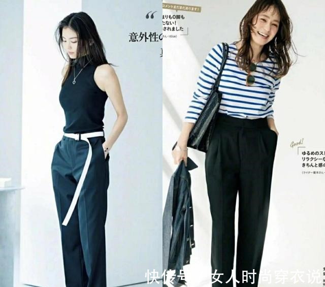 减法 夏末初秋不知道穿什么平平无奇的黑裤子,演绎可盐可甜的look!